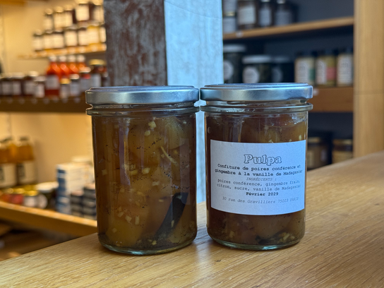 Confiture de poires conférence et gingembre à la vanille