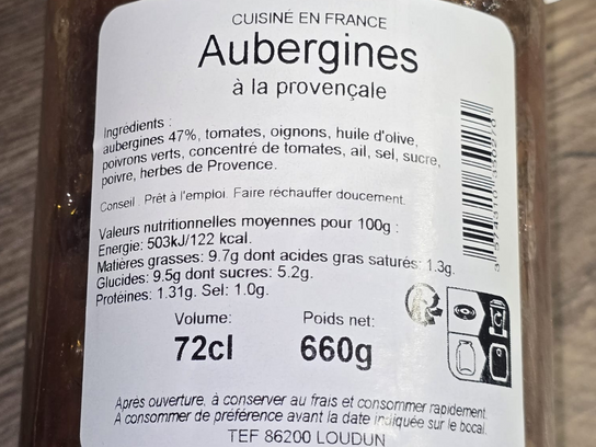 Aubergines à la provencale