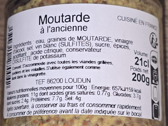 Moutarde à l'ancienne