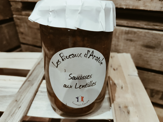 Saucisse aux lentilles