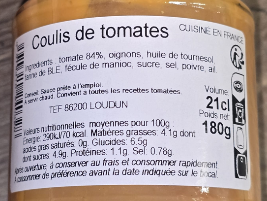 Coulis de tomate