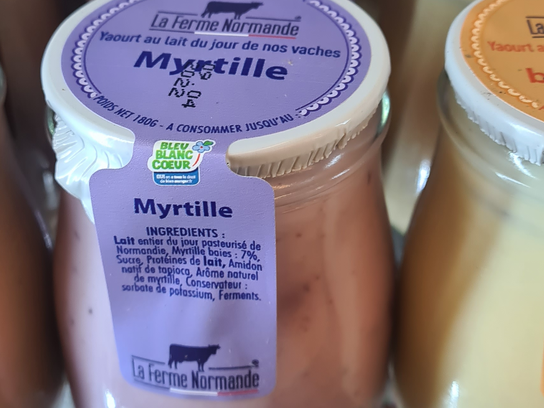 Yaourt la ferme normande myrtille