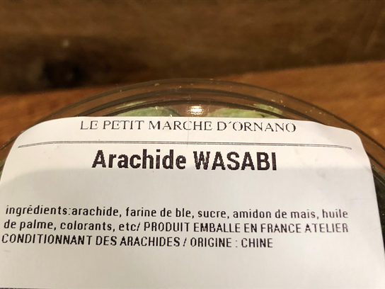 Arachide au wasabi