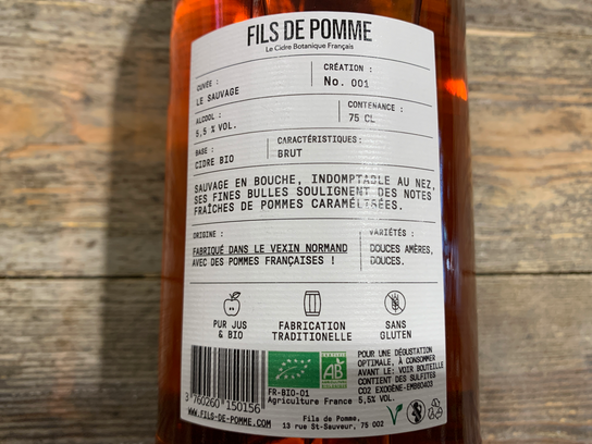 Cidre fils de pomme