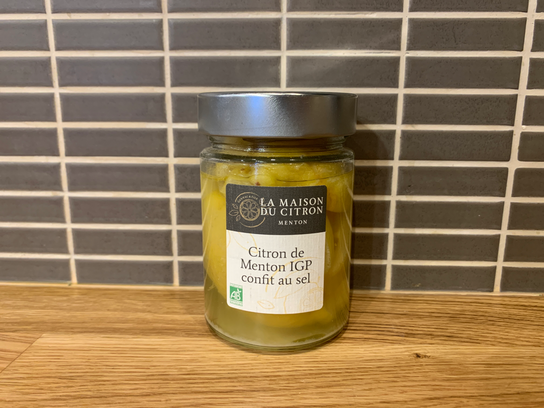 Citron de Menton IGP confit au sel