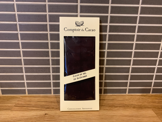 Tablette chocolat noir fleur de sel de Guérande