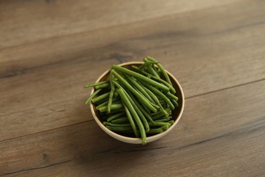 Haricots verts équeutés