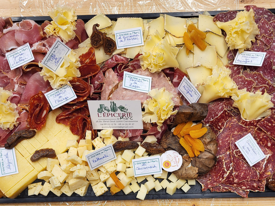 Plateau Mix charcuteries et fromages 10 à 12 pers