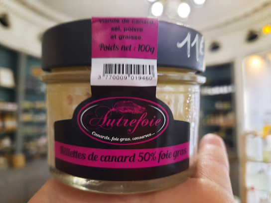 Rillettes de canard-50% foie gras