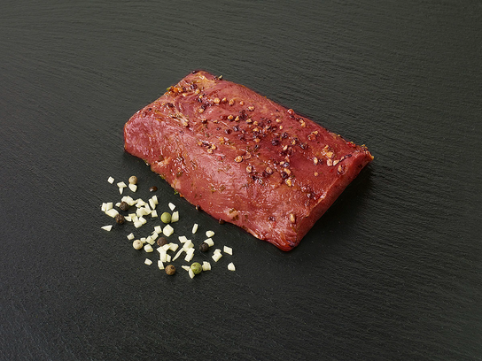 Pavé de boeuf mariné