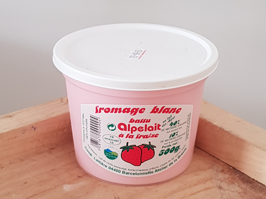 Fromage blanc battu Fraise 500g