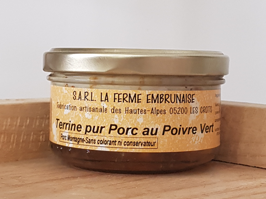 Terrine pur porc au poivre, 160g