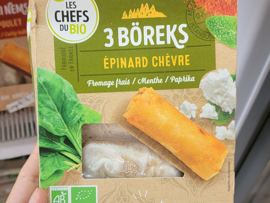 Boreks épinard et chèvre