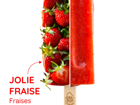 Jolie fraise  - Glace Emkipop