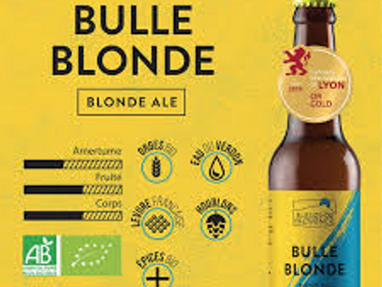 Bière bulle blonde, 33cl