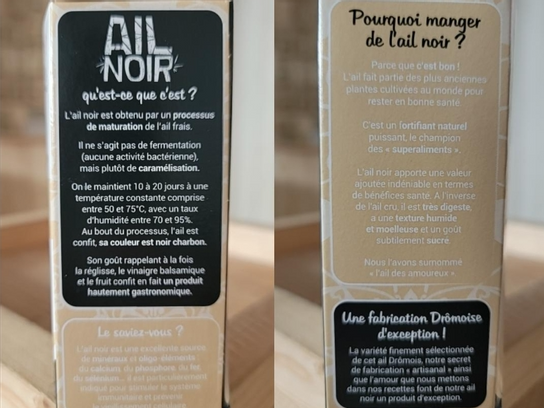 Ail noir Bio, 2 têtes