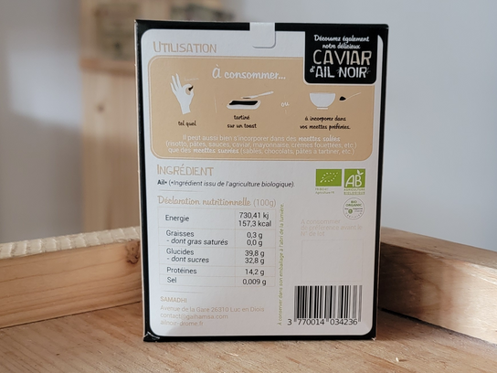 Ail noir Bio, 2 têtes