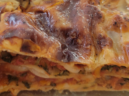 Lasagnes épinards & protéines de soja Bio et Vegan