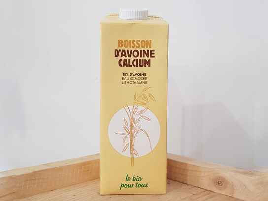 Boisson d'avoine et calcium, 1L