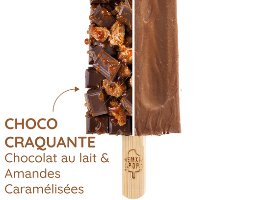 Choco craquante - Glace Emkipop