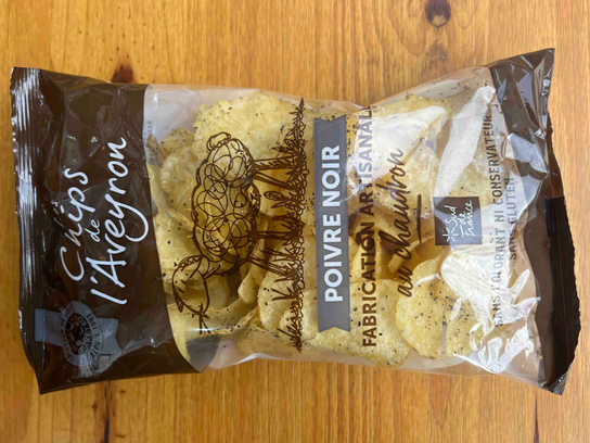 Chips de l'Aveyron au poivre noir