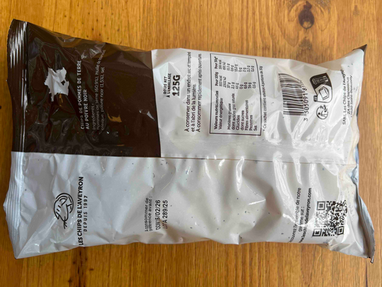 Chips de l'Aveyron au poivre noir