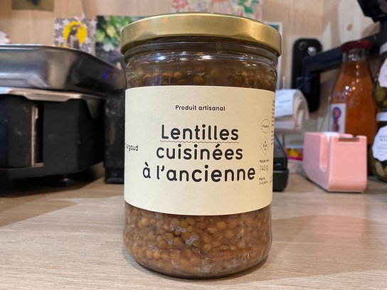 Lentilles cuisinées à l'ancienne