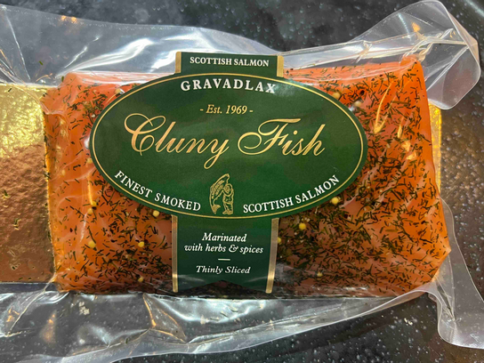 Coeur de filet de saumon fumé gravelax d'Ecosse