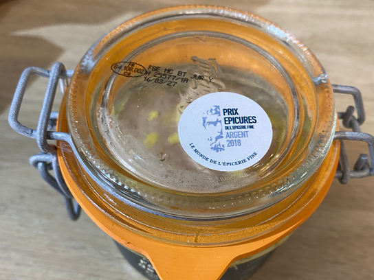 Foie gras de canard entier mi-cuit au Jurançon en bocal
