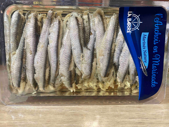 Anchois frais marinés au naturel