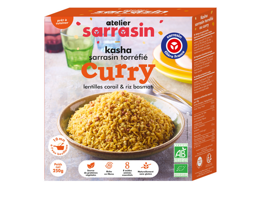 Kasha Curry lentilles corail et riz basmati