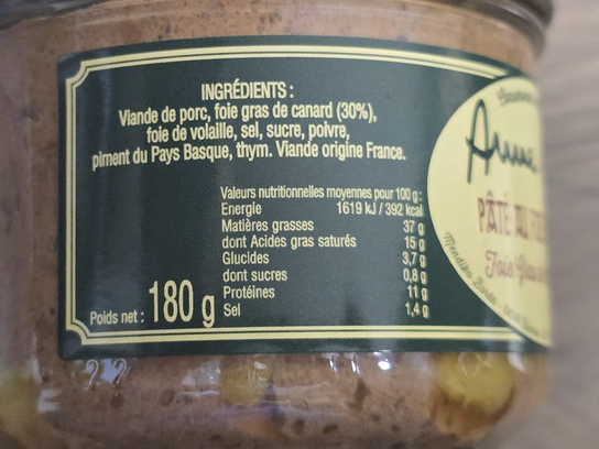 Pâté au foie de canard
