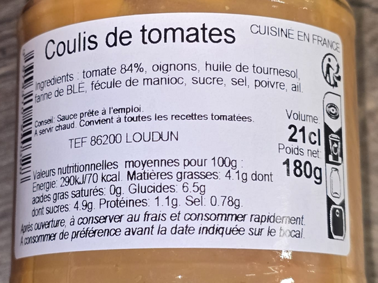 Coulis de tomate