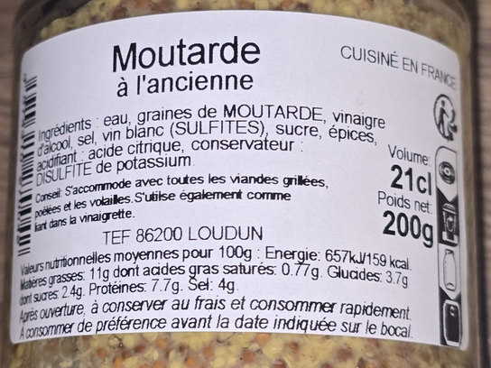 Moutarde à l'ancienne