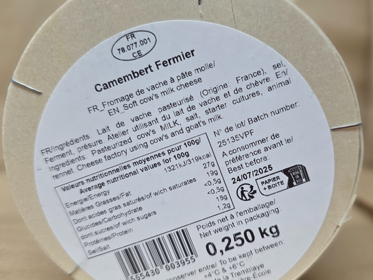Camembert fermier