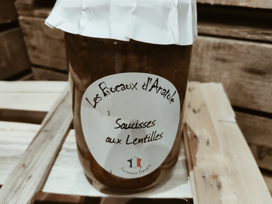 Saucisse aux lentilles