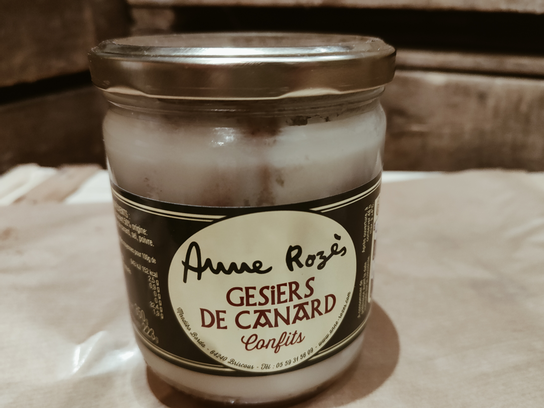 Gésiers de canard confit