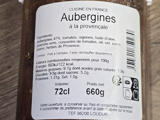 Aubergines à la provencale