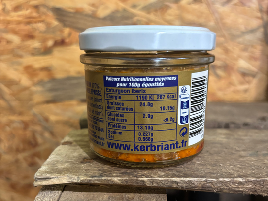 Rillettes d'esturgeon aux épices