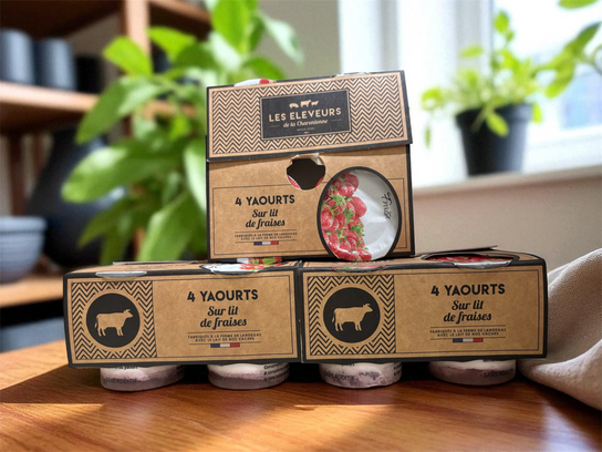 Yaourt fraise x 4