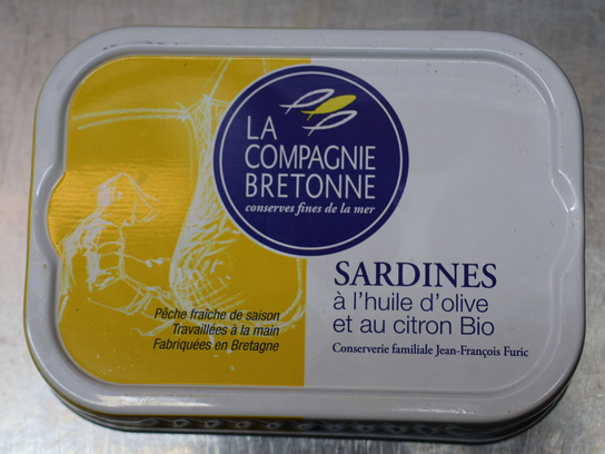 Sardines à l'huile d'olive et au citron Bio