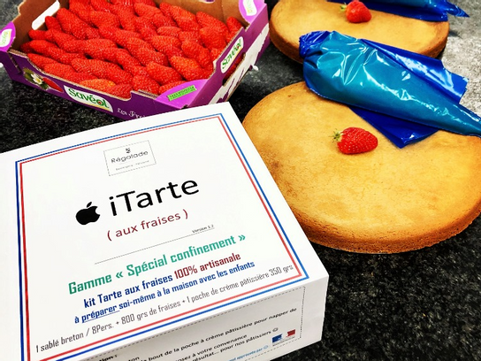 Kit I tarte aux fraises 8 pers