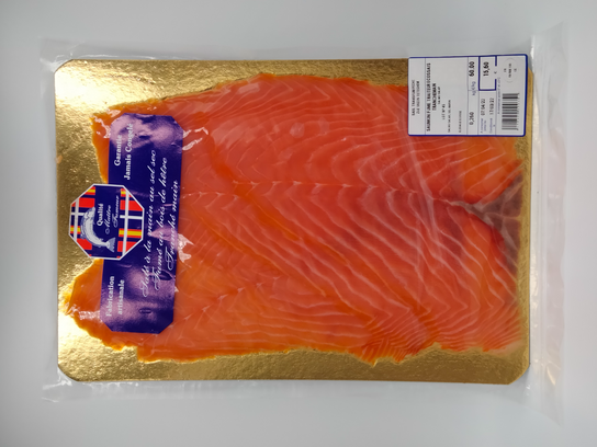 Saumon fumé en plaquettes de 4 tranches