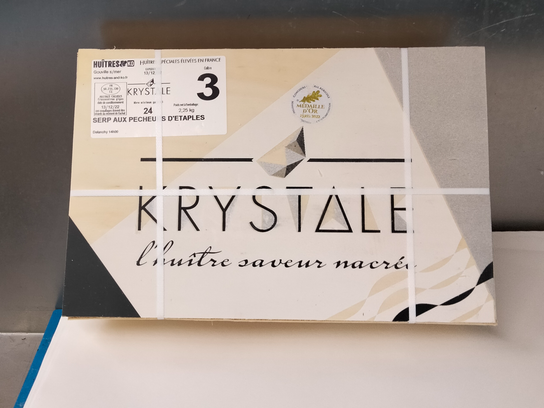 Panier d'huîtres de Krystale n°3 en 2 douzaines