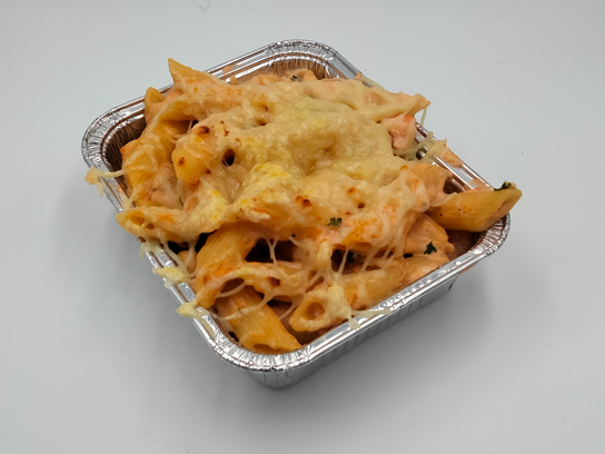 Gratin de penne au saumon