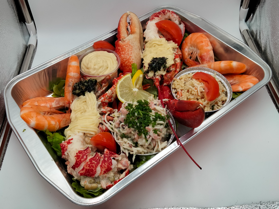 Assiette de homard et son accompagnement