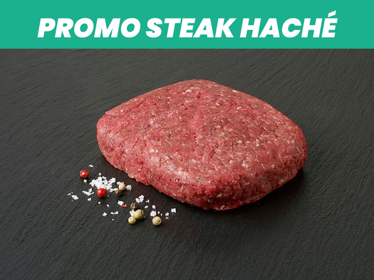 Promo : Steak haché (3 Kg minimum)