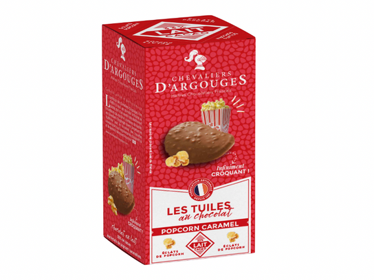 ÉTUI TUILES ÉCLATS - Chocolat au lait popcorn - 120 g