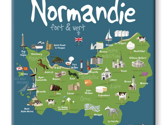 Dessous de plat : "Carte Normandie"