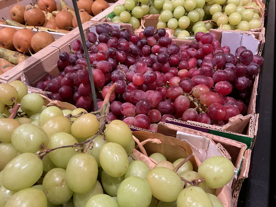 Raisins rosés sans pepins